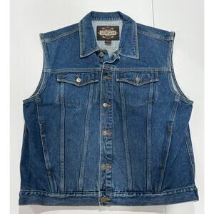 Vintage Guide Gear Vest Mens Biker Denim Vest Size X-Large (13)